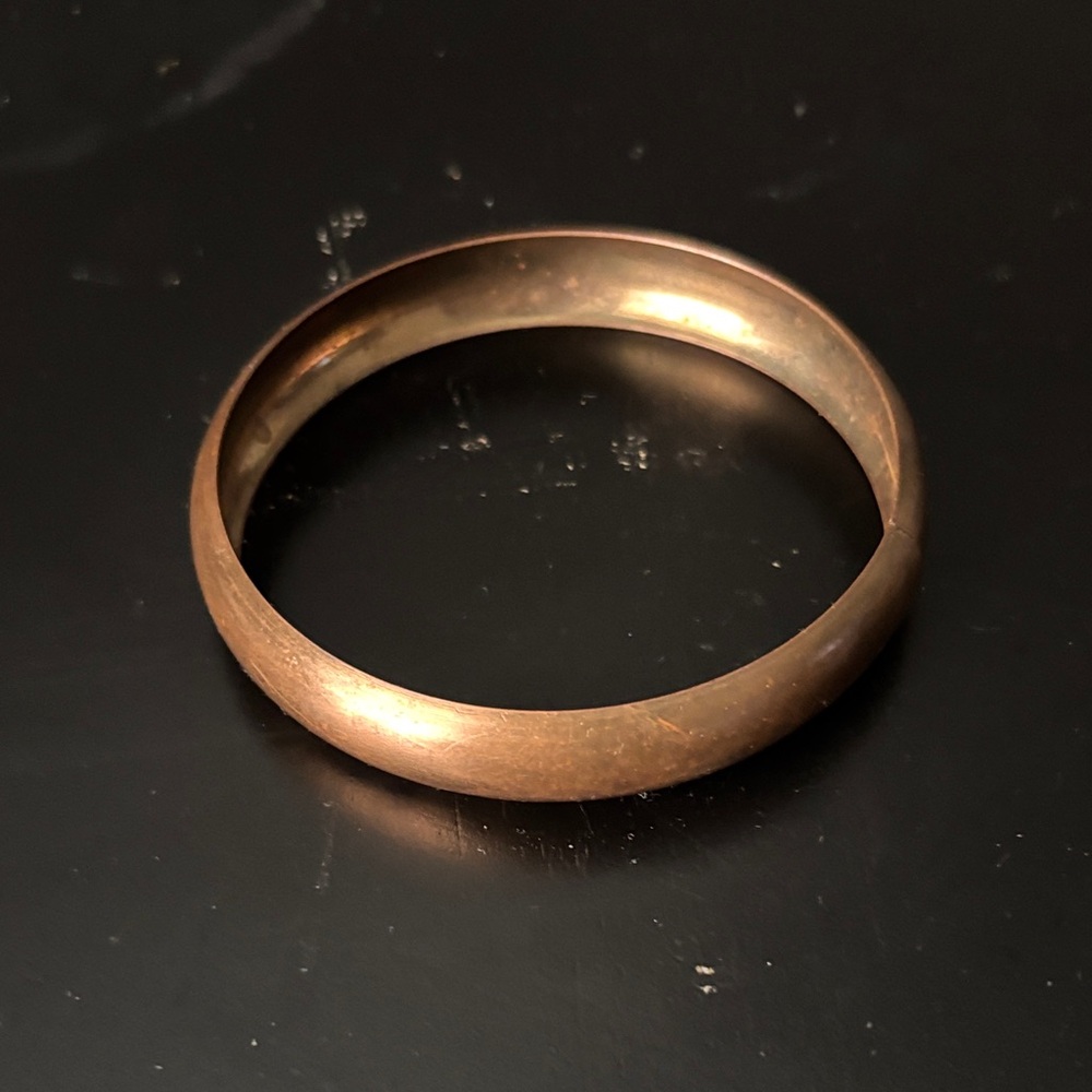 Elegant Bronze Bangle Bracelet